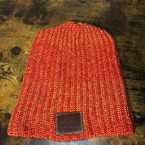 Love Your Melon Red & Yellow Beanie